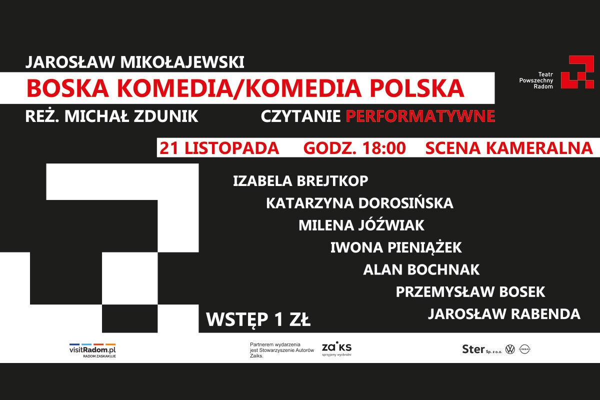 Czytanie performatywne - Boska Komedia / Komedia Polska